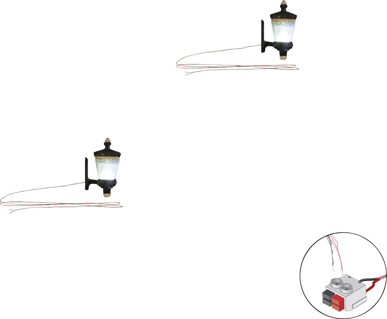 Woodland Scenics N Eingangsleuchte einfach Fertigmodell WJP5659 2St.