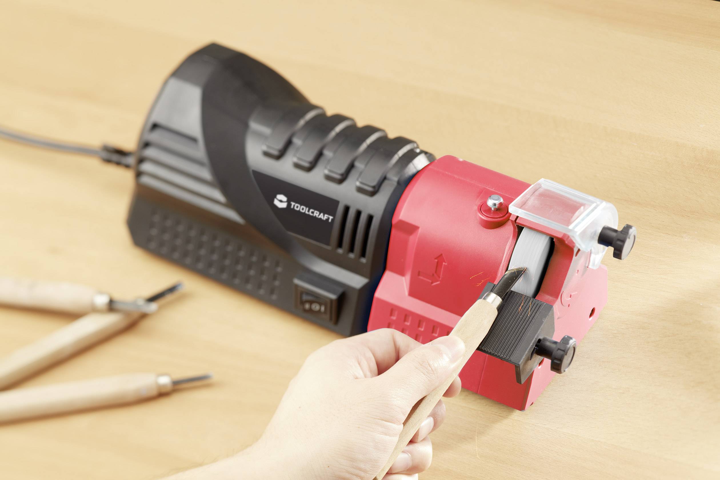 TOOLCRAFT S1D-DW03-58 1485219 Universal-Schärfgerät 110W 42 mm, 58 mm, 51mm