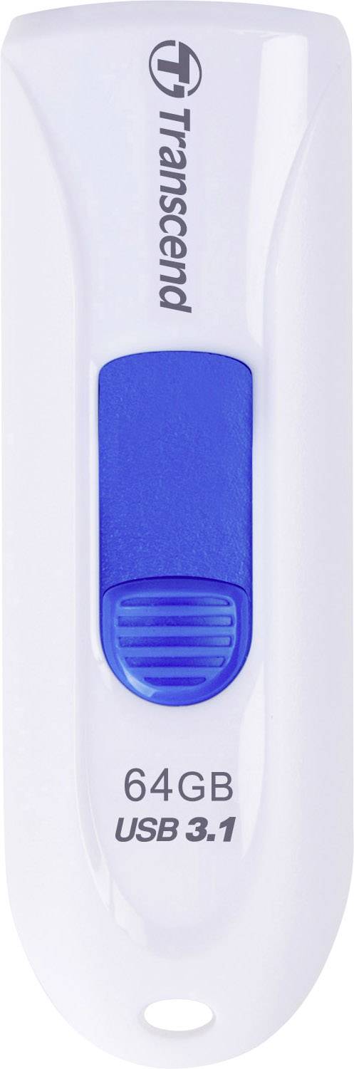 Transcend JetFlash® 790 USB-Stick 64 GB Weiß, Blau TS64GJF790W USB-A (USB 3.1 Gen 1)