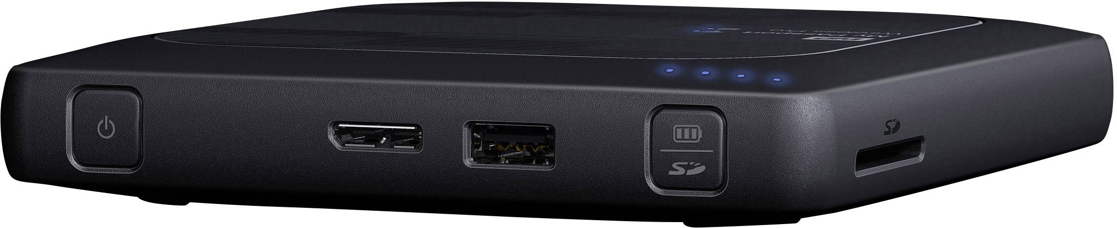 WD My Passport Wireless Pro 3TB WLAN-Festplatte USB 2.0, USB 3.2 Gen 1 (USB 3.0), Kartenleser, WLAN 802.11 b/g/n/ac Schwarz