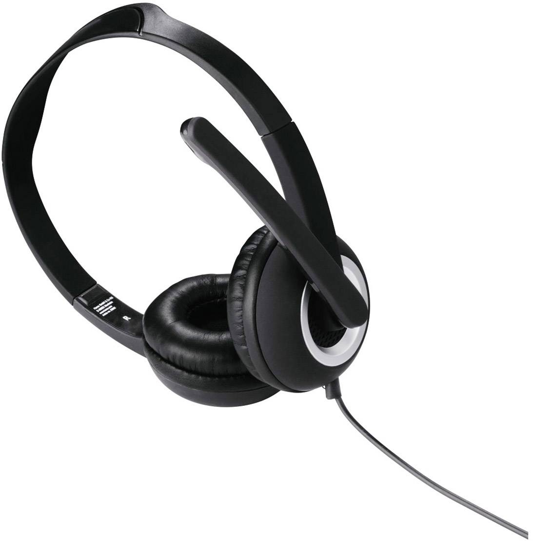 hama 00053982 PC-Office-Headset "HS-P150", Stereo, Schwarz