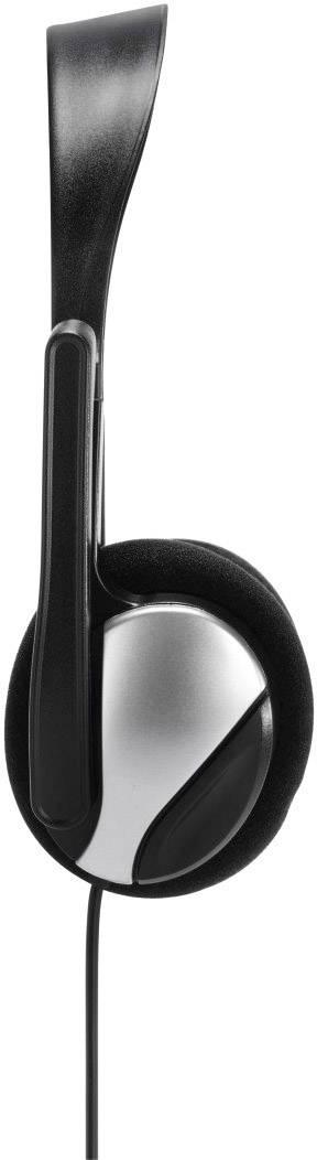 Hama HS-P100 On Ear Headset kabelgebunden Stereo Schwarz Lautstärkeregelung Computer