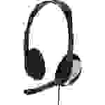 Hama HS-P100 Computer On Ear Headset kabelgebunden Stereo Schwarz Lautstärkeregelung