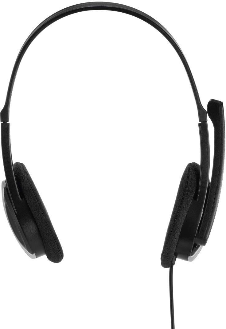 Hama HS-P100 On Ear Headset kabelgebunden Stereo Schwarz Lautstärkeregelung Computer
