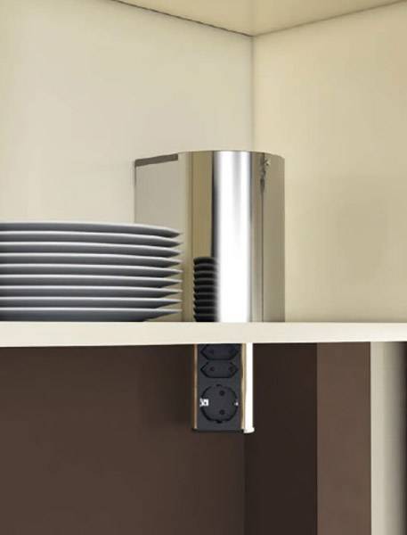 Bachmann 928.902 Cover für Steckdosenturm Silber 1St.