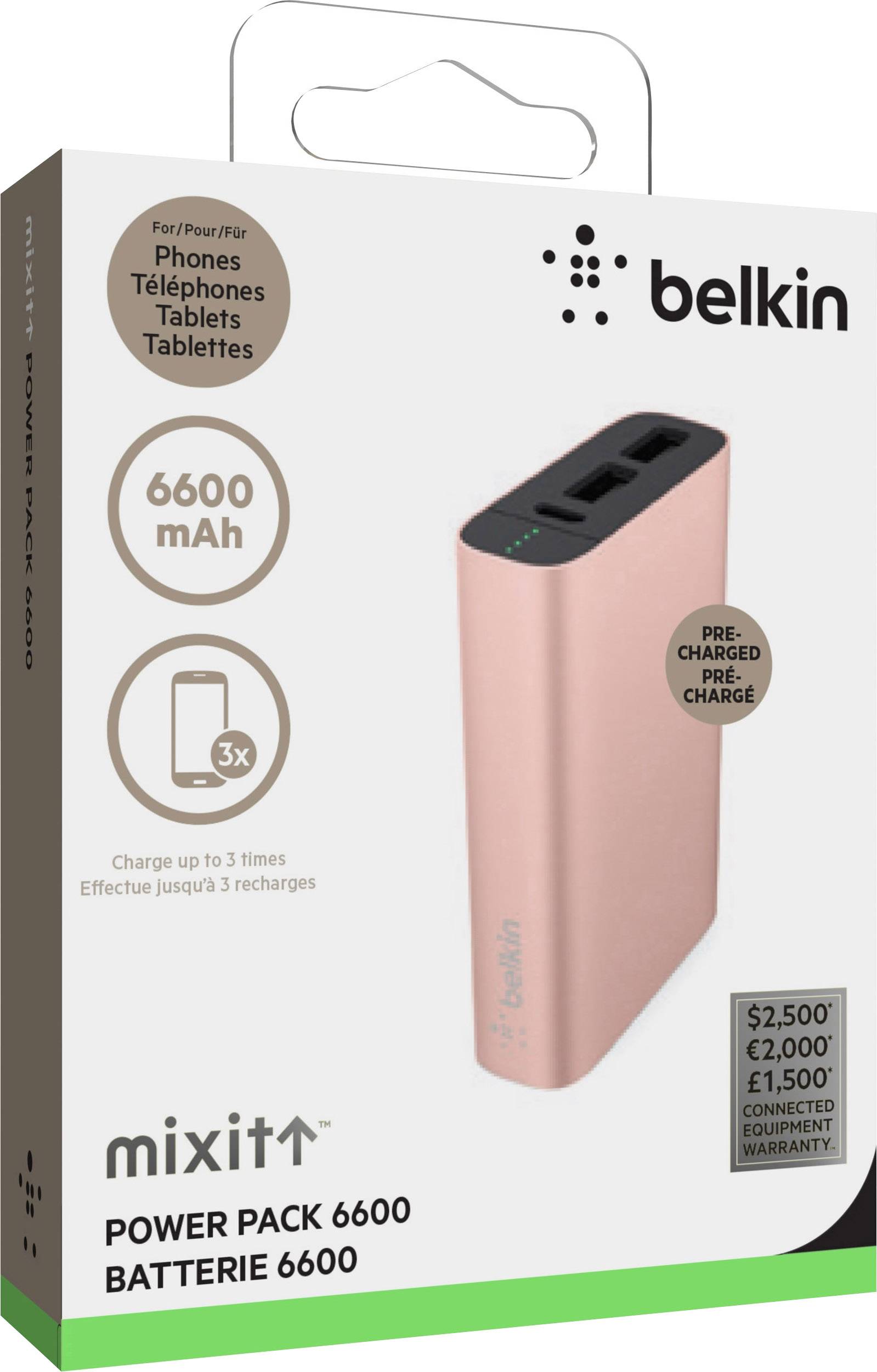 Belkin Mixit 6600 Powerbank 6600 mAh Li-Ion Rose
