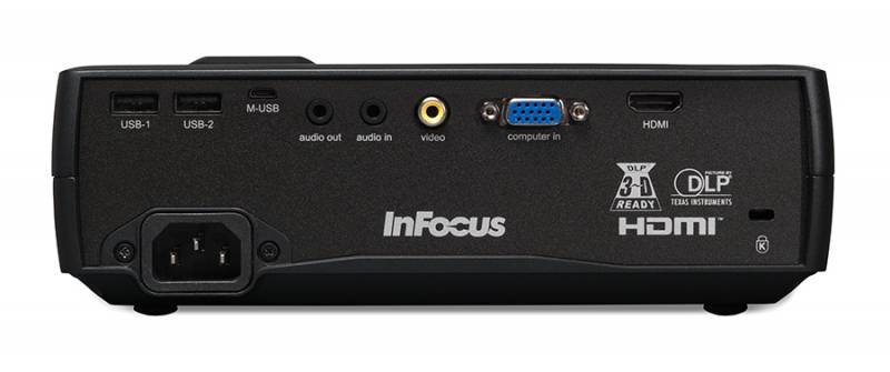 InFocus Beamer IN1118HD DLP Helligkeit: 2400lm 1920 x 1080 HDTV 5000 : 1 Schwarz