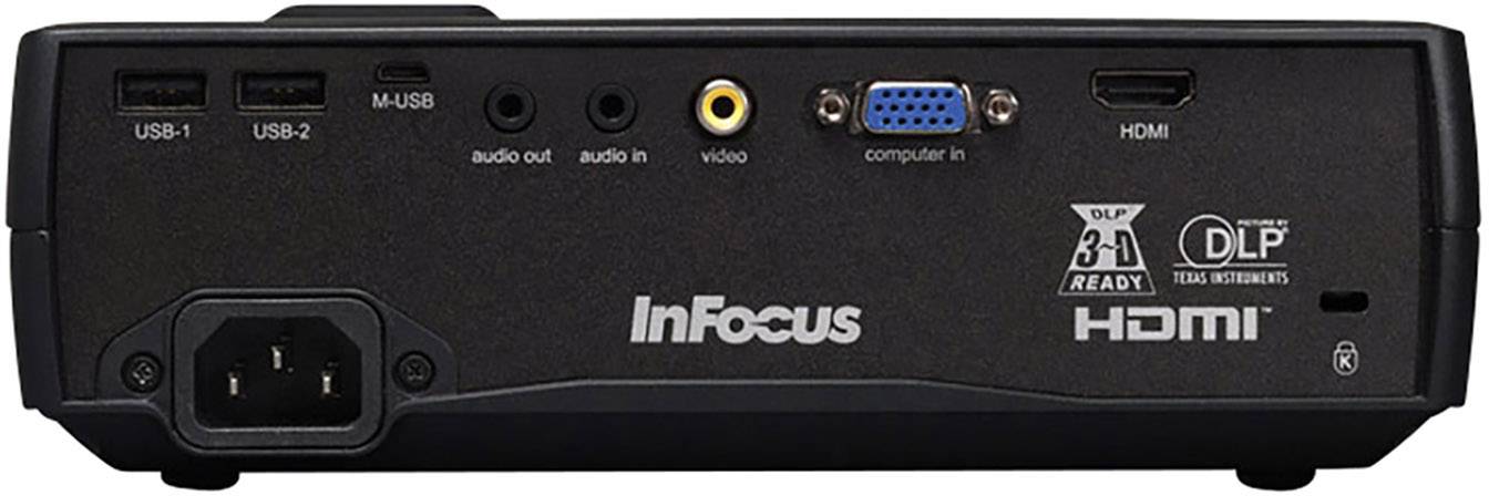 InFocus Beamer IN1118HD DLP Helligkeit: 2400lm 1920 x 1080 HDTV 5000 : 1 Schwarz