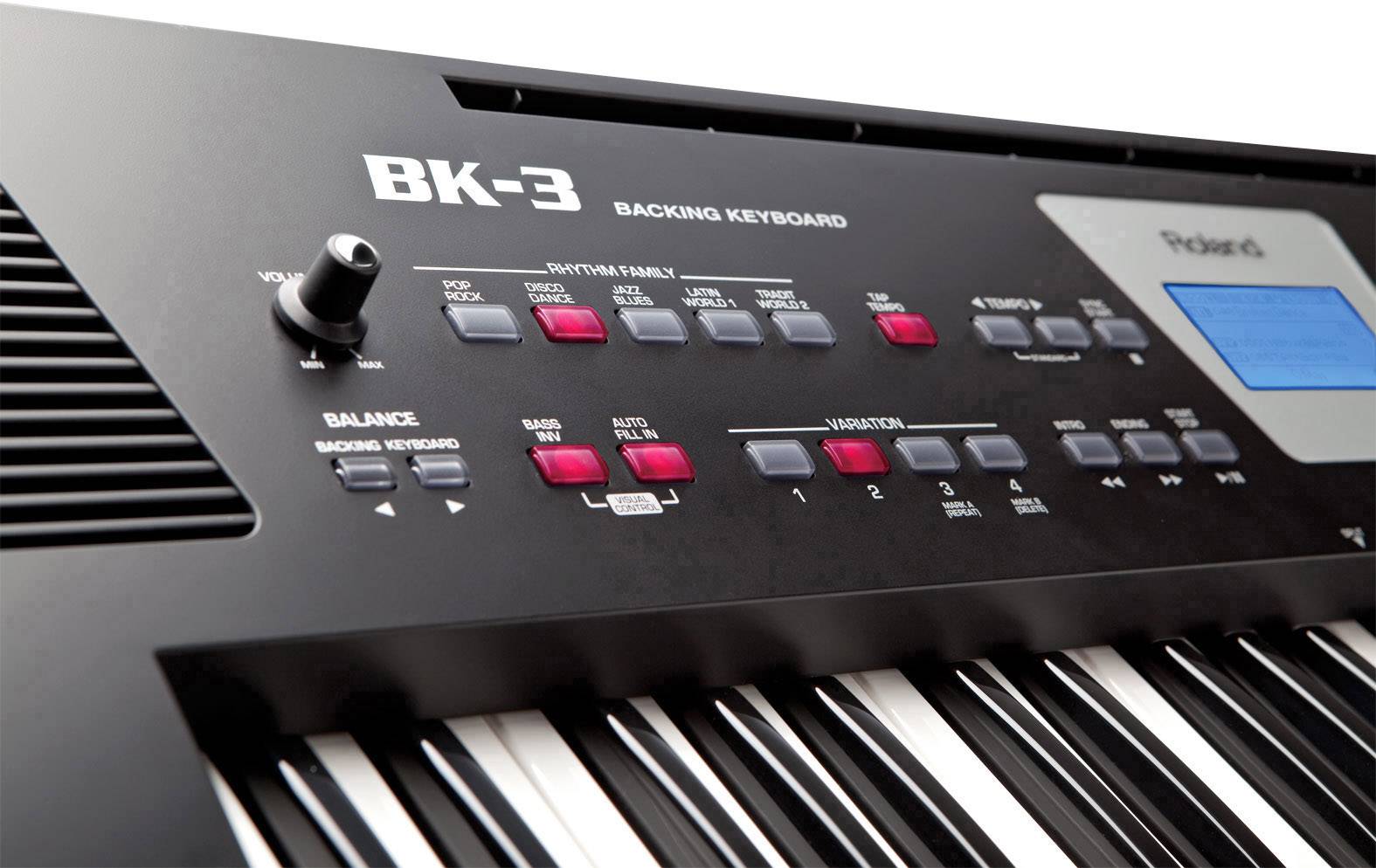 Roland BK-3BK Keyboard Schwarz inkl. Netzteil