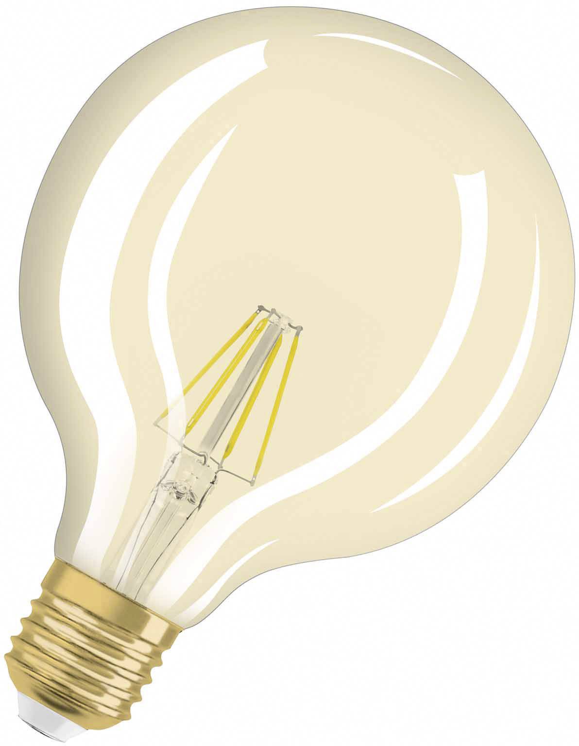 OSRAM 4052899962071 LED EEK F (A - G) E27 Globeform 4 W = 35 W Warmweiß (Ø x L) 124 mm x 168 mm Filament 1 St.