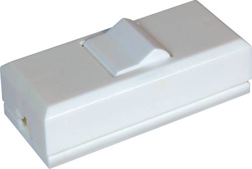 InterBär 8075-008.01 Schnurschalter Weiß 1 x Aus/Ein 2A 1St.