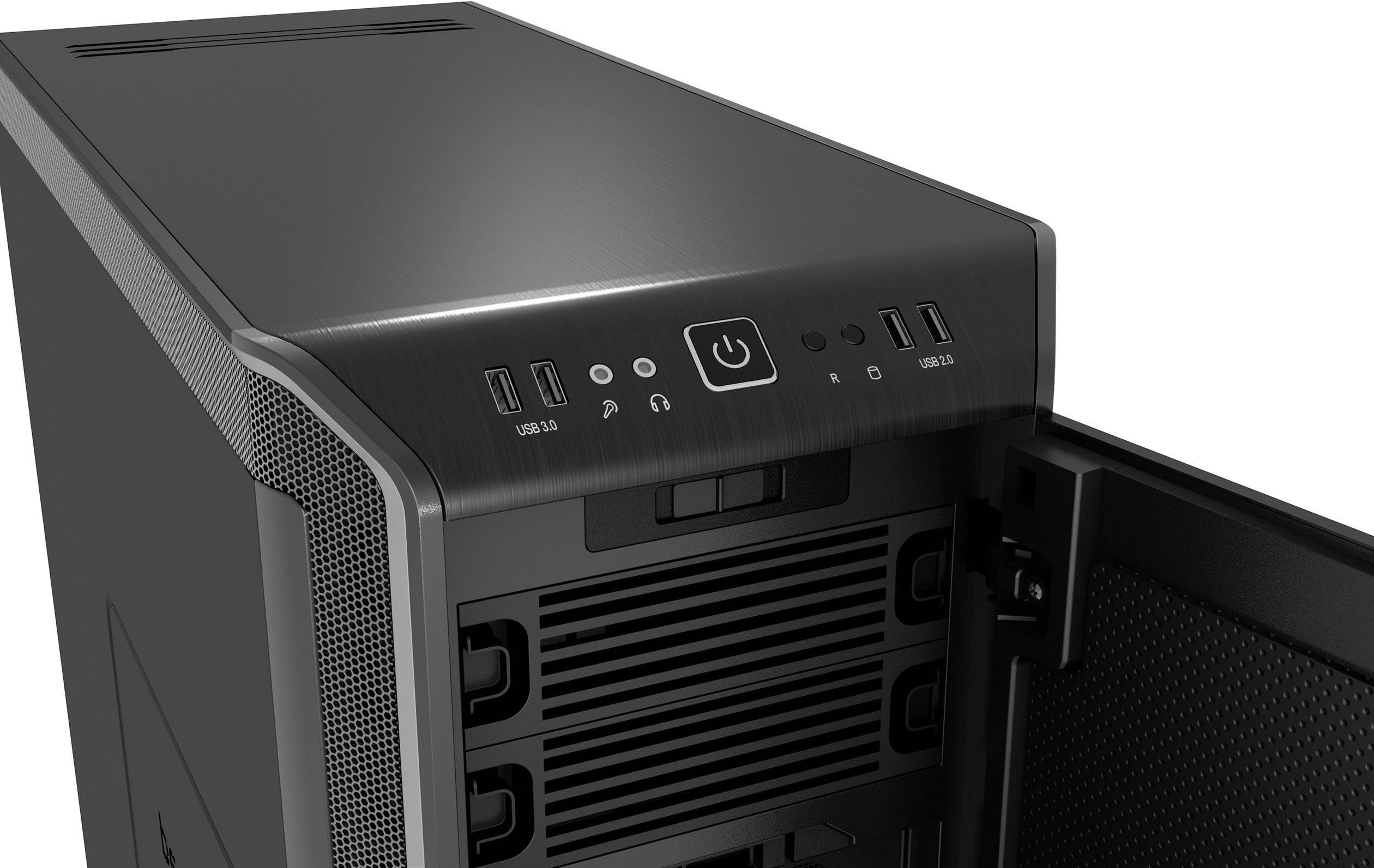 BeQuiet Dark Base 900 Silver Midi-Tower PC-Gehäuse, Gaming-Gehäuse Schwarz, Silber