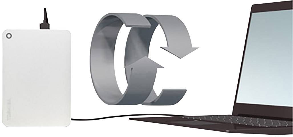 Toshiba  3 TB Externe Festplatte 6.35 cm (2.5 Zoll) USB 3.2 Gen 1 (USB 3.0) Silber (metallic) HDTW130EC3CA