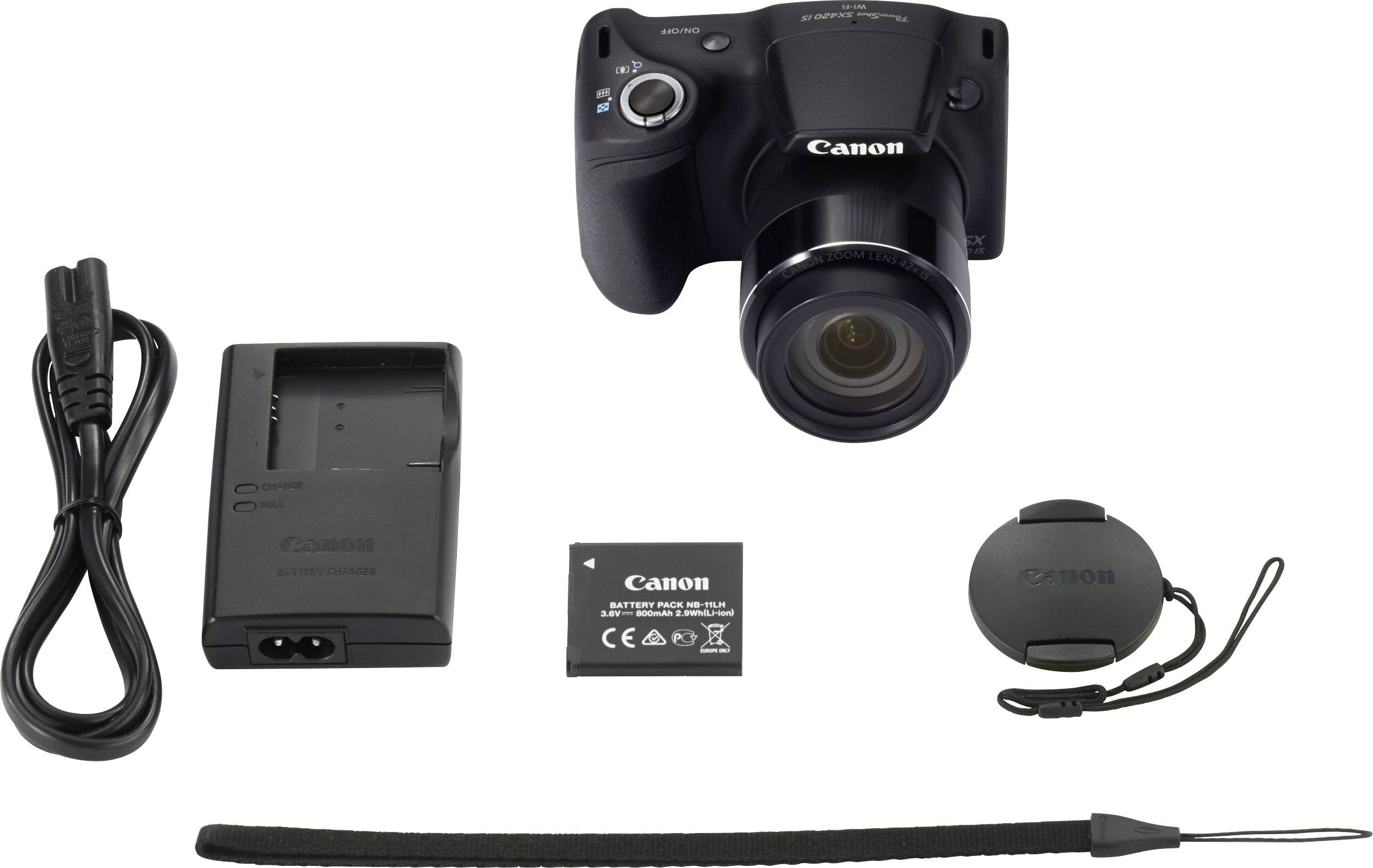 Canon SX420 IS Digitalkamera 20 Megapixel Opt. Zoom: 42 x Schwarz