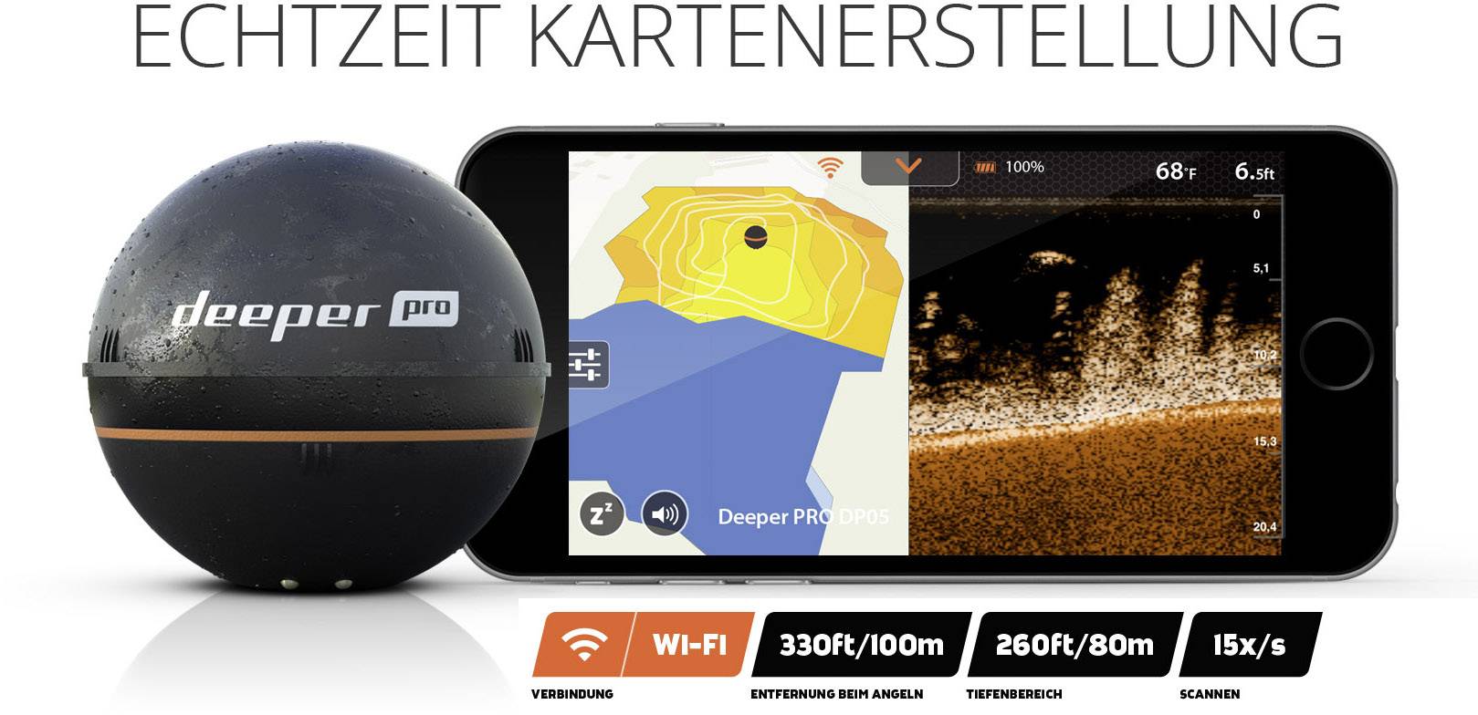 deeper Smart PRO Fischfinder