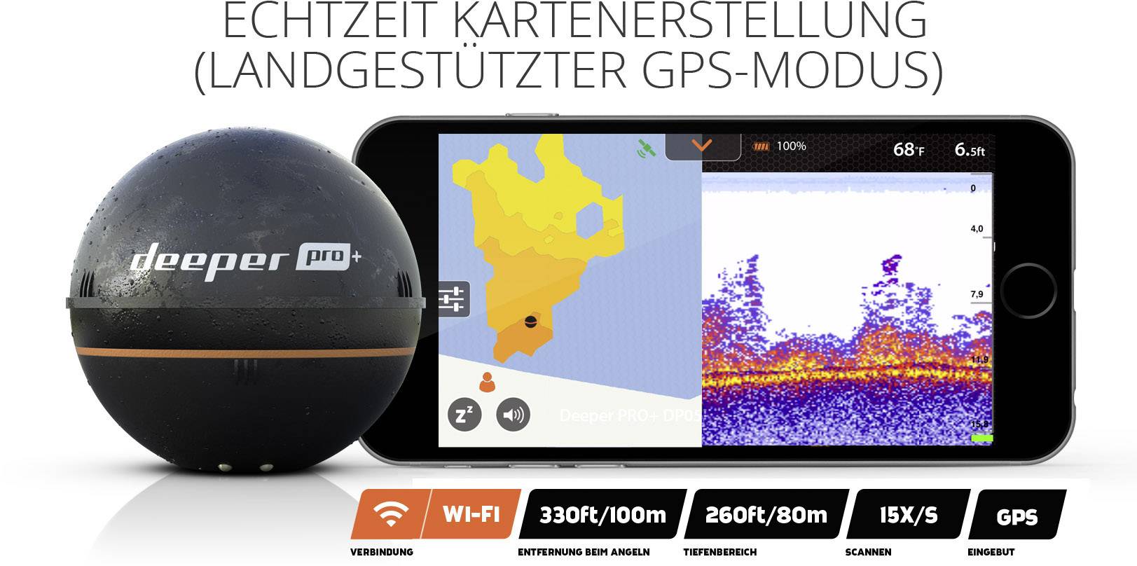 Deeper Smart PRO+ Fischfinder