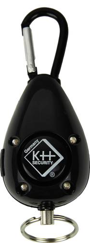 Kh-security Taschenalarm Schwarz mit LED 100 dB 100188