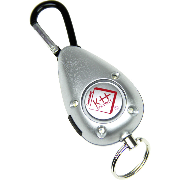 Kh-security Taschenalarm Silber mit LED 100190