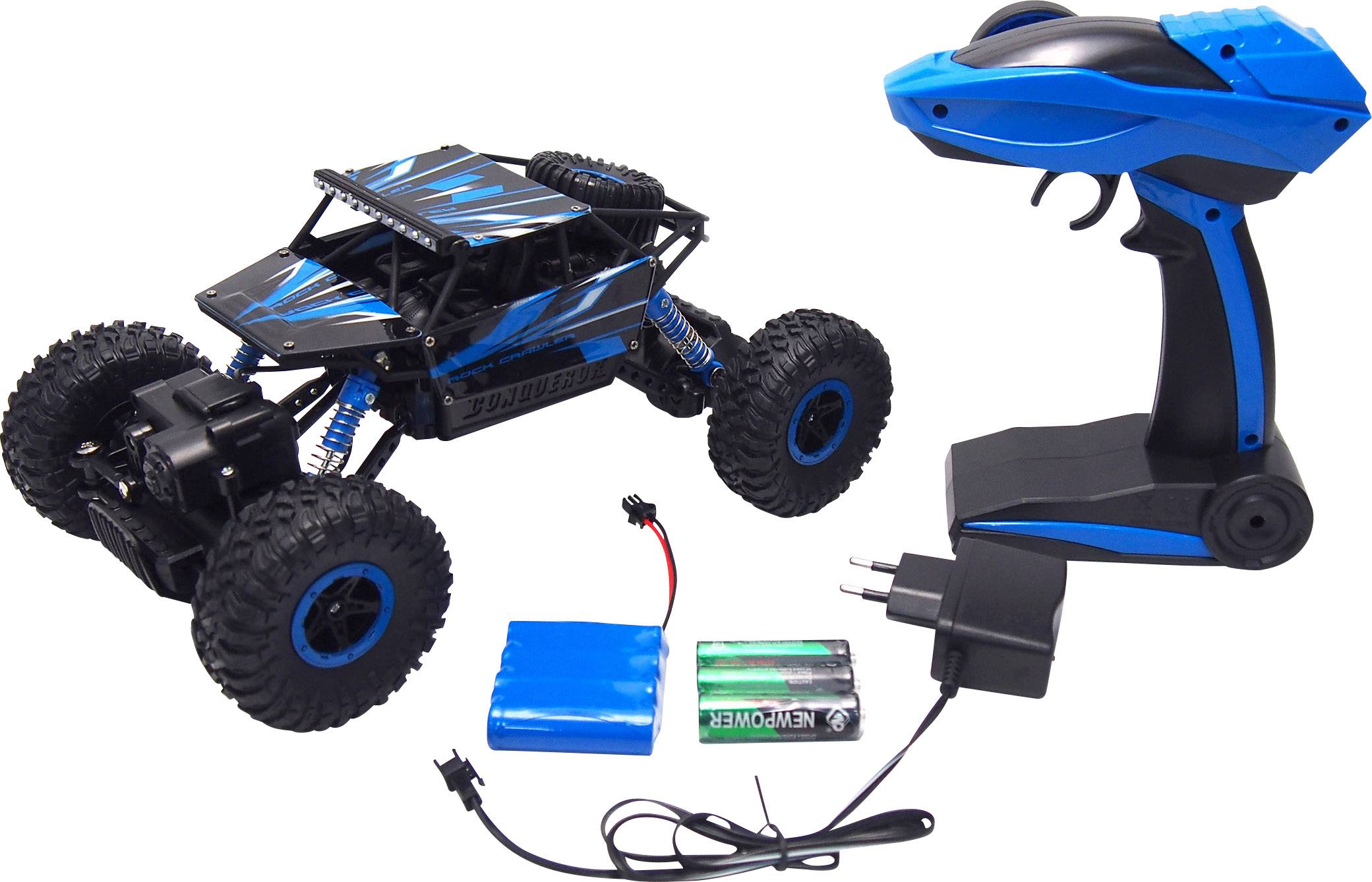 Amewi 22196 Conqueror 1:18 RC Einsteiger Modellauto Elektro Crawler Allradantrieb (4WD)