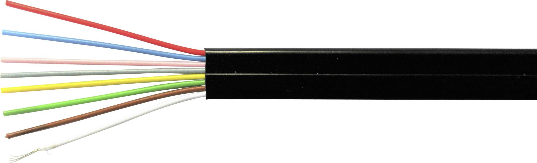 Kash 70I024 Telefonkabel LiYY 8 x 0.12mm² Schwarz Meterware