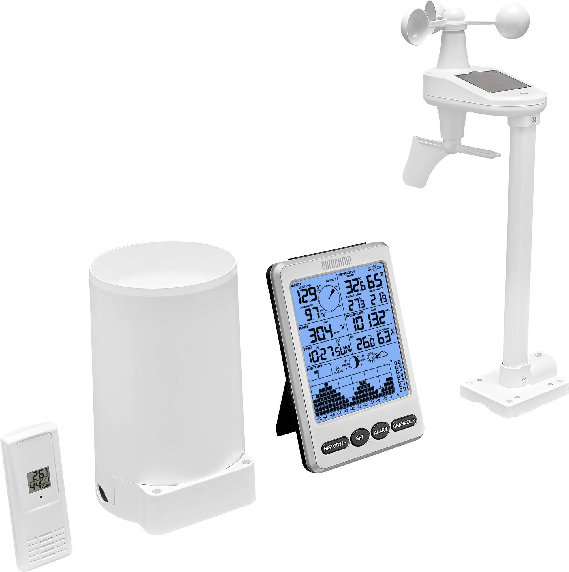 Eurochron Funk-Wetterstation EFUS 750 Vorhersage für 12 bis 24 Stunden