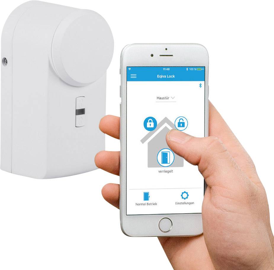 Eqiva 142950A0 Türschlossantrieb IP20 Bluetooth-fähig