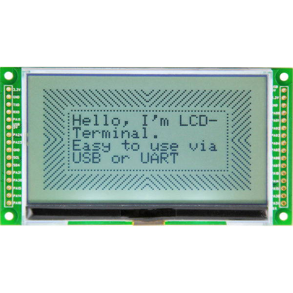Taskit LCD-Display Schwarz Hellgrün 128 x 64 Pixel (B x H x T) 94.8 x 7.5 x 53mm LCD_Term35