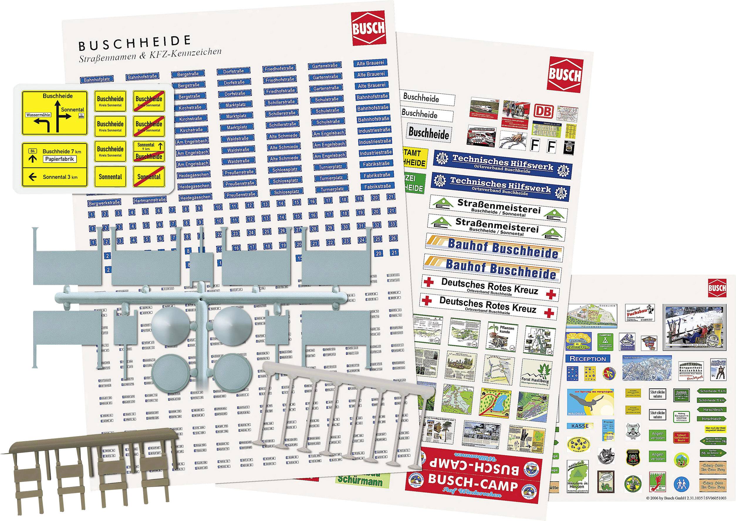 Busch 1173 H0 Deko-Set "Buschheide" Bausatz