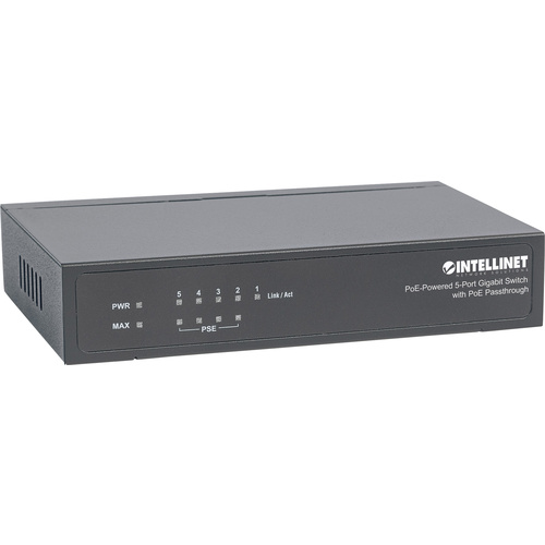 Intellinet 561082 Netzwerk Switch 5 Port 1 GBit/s PoE-Funktion