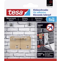 TESA 77905 Klebeschraube viereckig (L x B) 23mm x 16mm Beige Inhalt: 2St. TESA 77905 Klebeschraube viereckig (L x B) 23mm x 16mm Beige Inhalt: 2St.