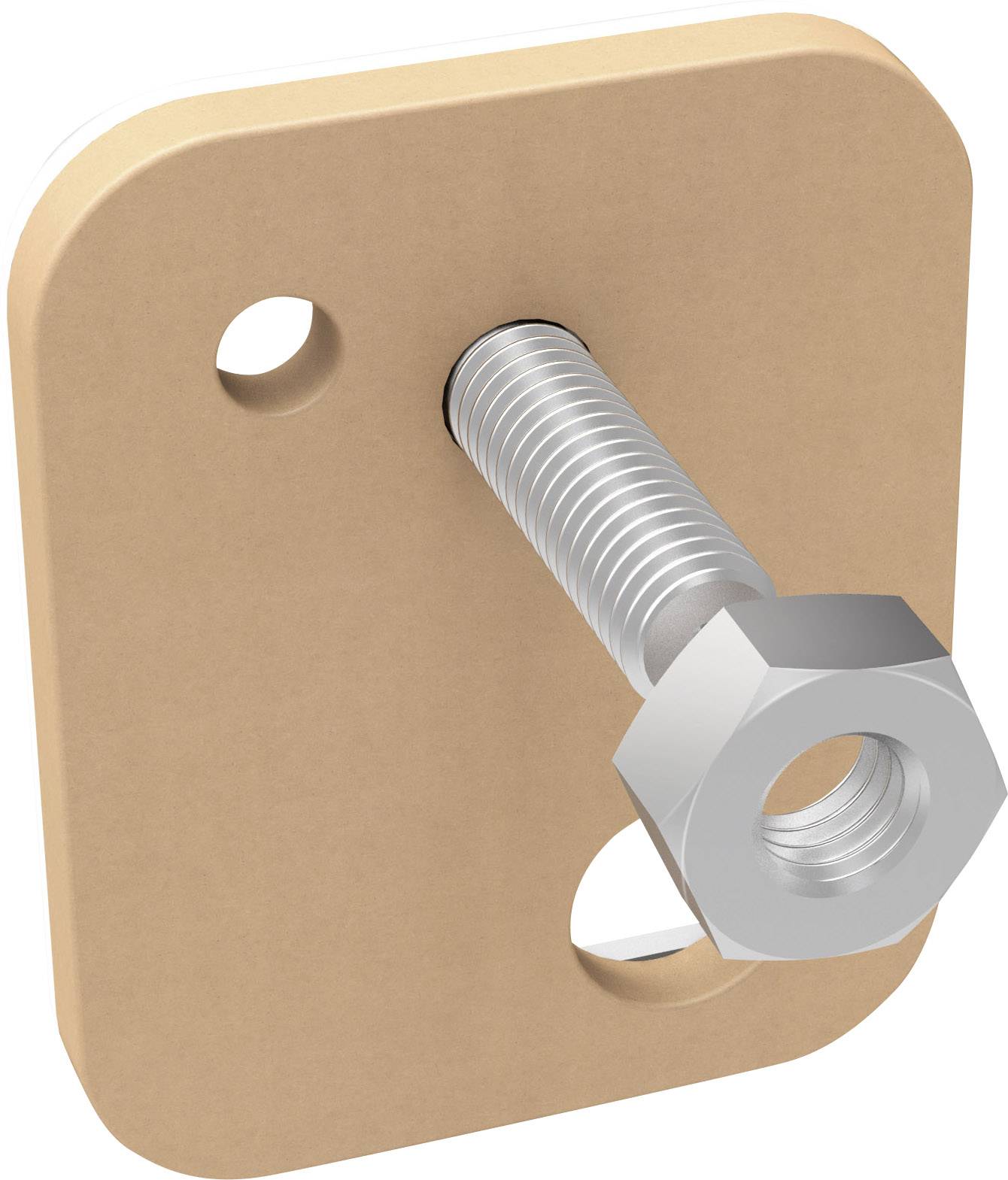 TESA 77905 Klebeschraube viereckig (L x B) 23mm x 16mm Beige Inhalt: 2St.