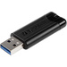 Verbatim Pin Stripe 3.0 USB-Stick 128 GB Schwarz 49319 USB 3.2 Gen 1 (USB 3.0)