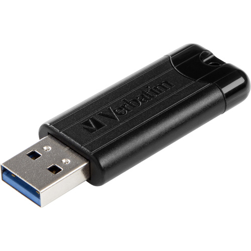 Verbatim Pin Stripe 3.0 USB-Stick 64GB Schwarz 49318 USB 3.2 Gen 1 (USB 3.0)