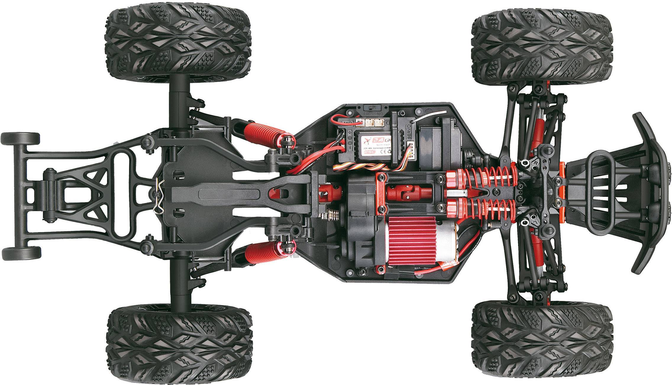 Amewi X-King Brushed 1:12 RC Modellauto Elektro Monstertruck Allradantrieb (4WD) RtR 2,4GHz