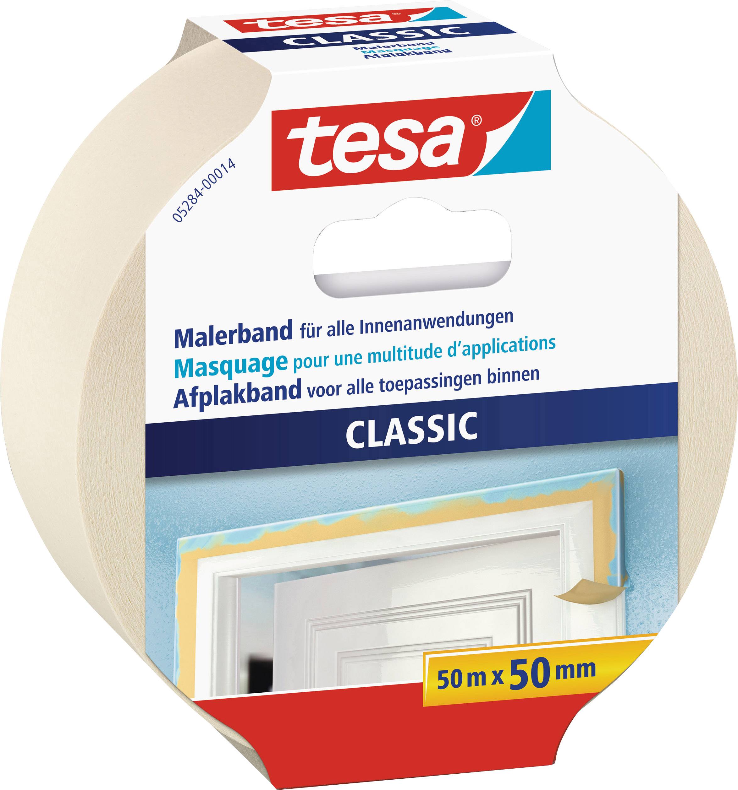 tesa PREMIUM CLASSIC 05284-00014-10 Kreppband Beige (L x B) 50 m x 50 mm 1 St.