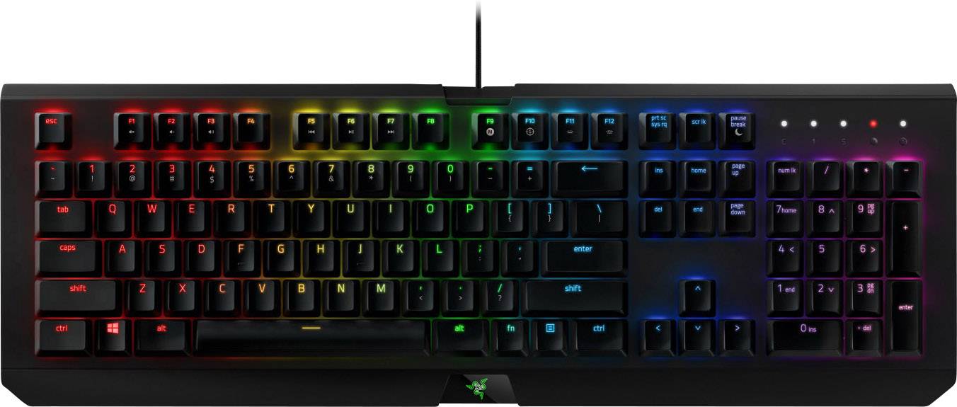 Razer BlackWidow X Chroma USB Gaming-Tastatur Beleuchtet Deutsch, QWERTZ, Windows® Schwarz