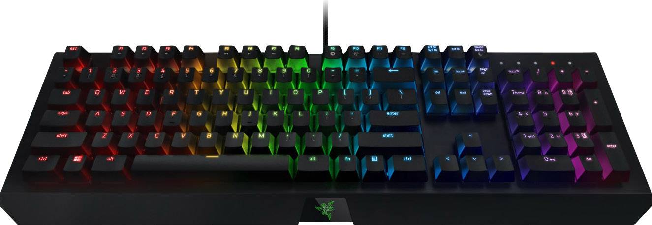 Razer BlackWidow X Chroma USB Gaming-Tastatur Beleuchtet Deutsch, QWERTZ, Windows® Schwarz