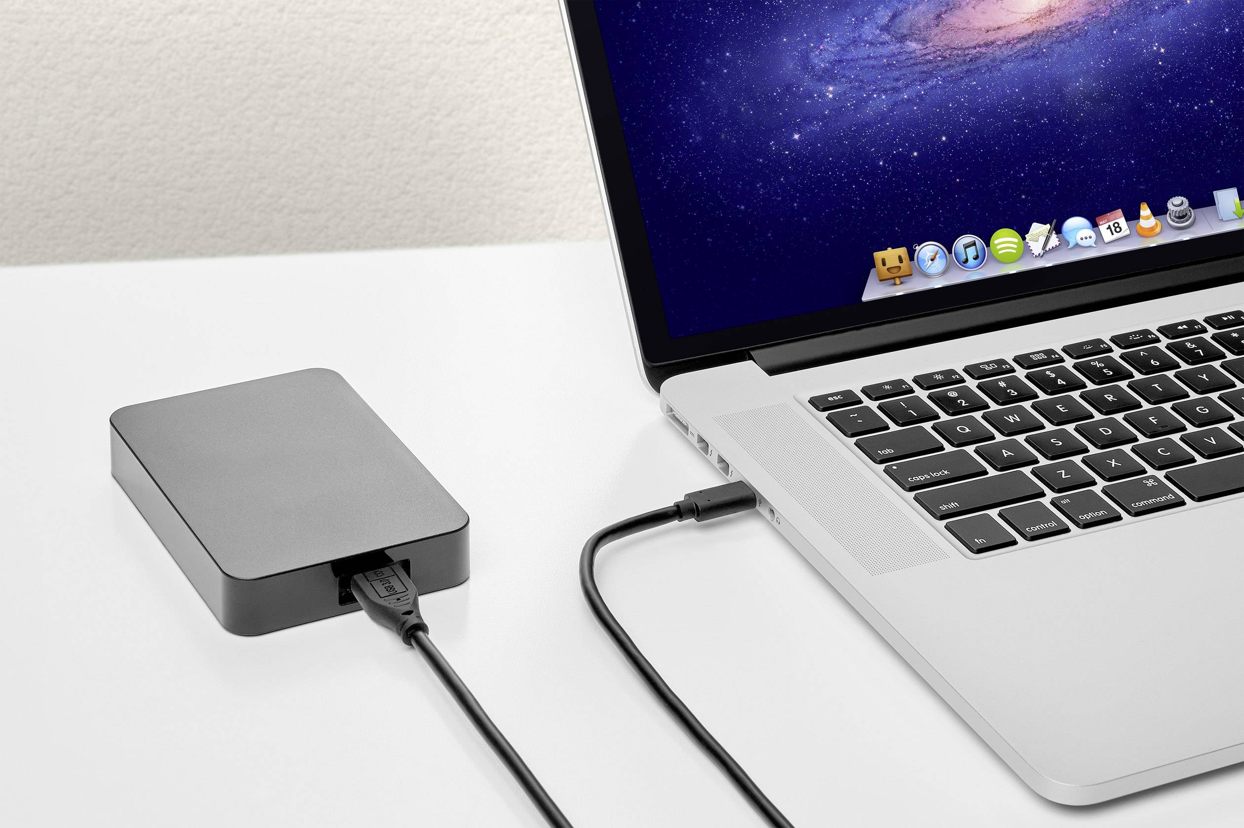 Renkforce USB 3.1 Anschlusskabel [1x USB-C™ Stecker - 1x USB 3.0 Stecker Micro B] 1m Schwarz vergoldete Steckkontakte