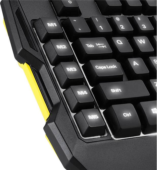 Sharkoon SharkZone K30 USB Gaming-Tastatur Beleuchtet, Handballenauflage Deutsch, QWERTZ, Windows® Schwarz