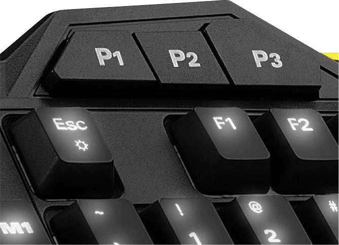 Sharkoon SharkZone K30 USB Gaming-Tastatur Beleuchtet, Handballenauflage Deutsch, QWERTZ, Windows® Schwarz