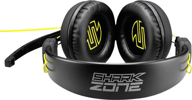 Sharkoon SharkZone H10 Gaming Headset 3.5 mm Klinke schnurgebunden Over Ear Schwarz, Gelb Stereo