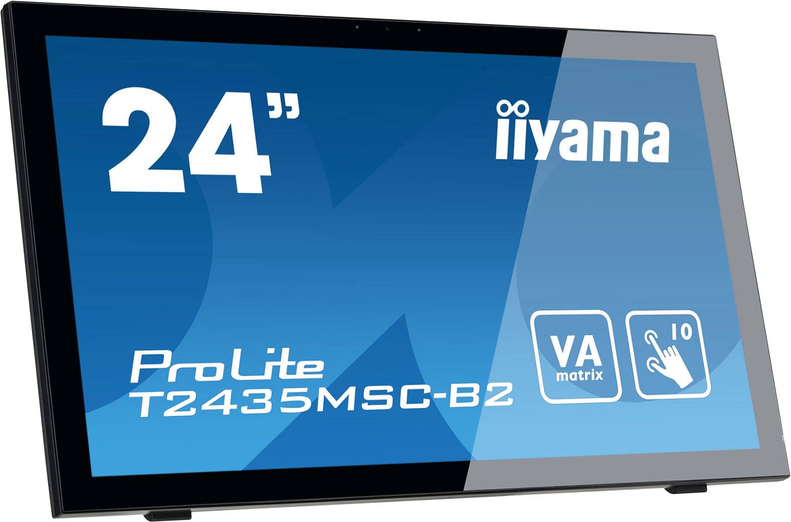 Iiyama ProLite T2435MSC Touchscreen-Monitor EEK: F (A - G) 59.9cm (23.6 Zoll) 1920 x 1080 Pixel 16:9 6 ms USB 2.0, HDMI®, DVI