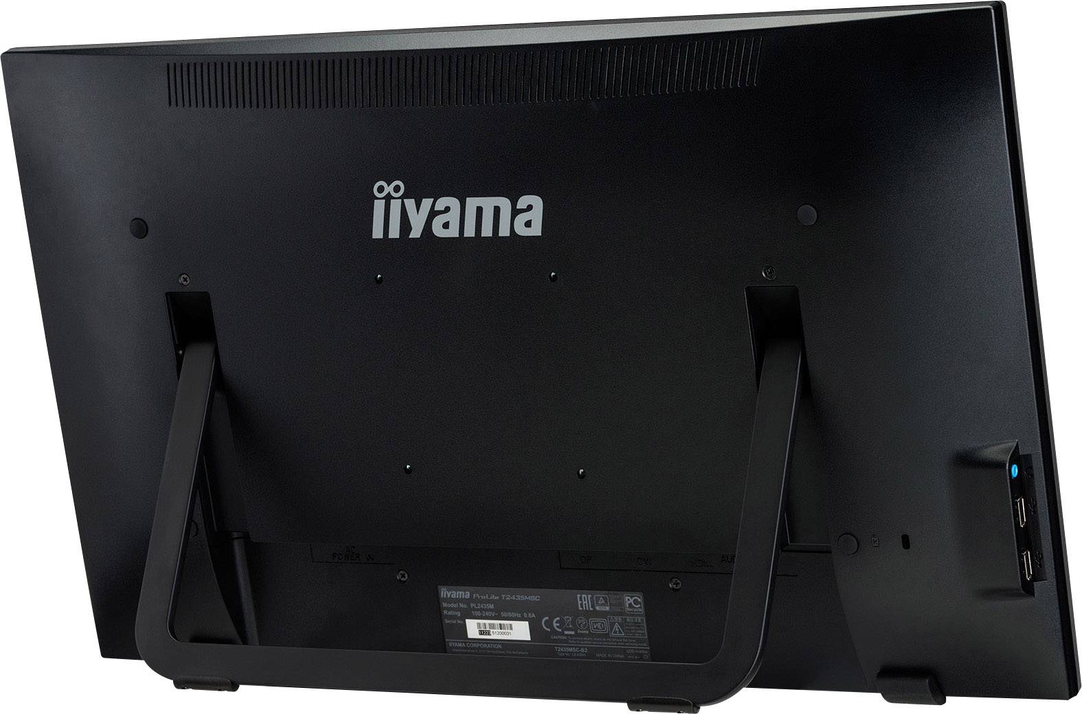 Iiyama ProLite T2435MSC Touchscreen-Monitor EEK: F (A - G) 59.9 cm (23.6 Zoll) 1920 x 1080 Pixel 16:9 6 ms USB-A (USB 2.0), HDMI®, DVI, DisplayPort