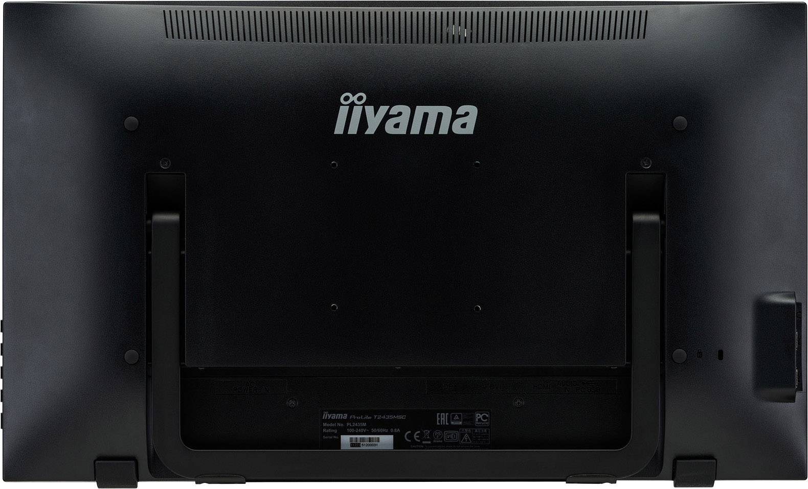 Iiyama ProLite T2435MSC Touchscreen-Monitor EEK: F (A - G) 59.9cm (23.6 Zoll) 1920 x 1080 Pixel 16:9 6 ms USB 2.0, HDMI®, DVI