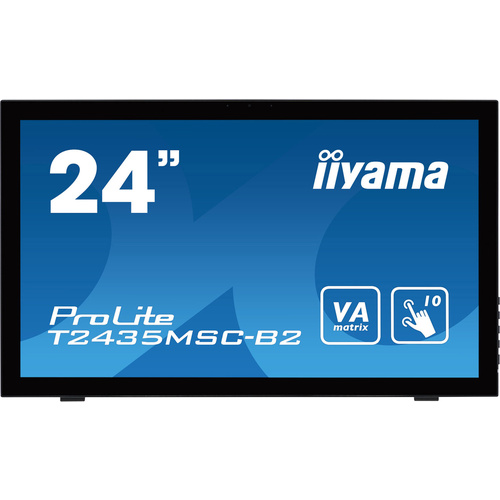Iiyama ProLite T2435MSC Touchscreen-Monitor EEK: F (A - G) 59.9 cm (23.6 Zoll) 1920 x 1080 Pixel 16:9 6 ms USB 2.0, HDMI®, DVI, DisplayPort VA LED