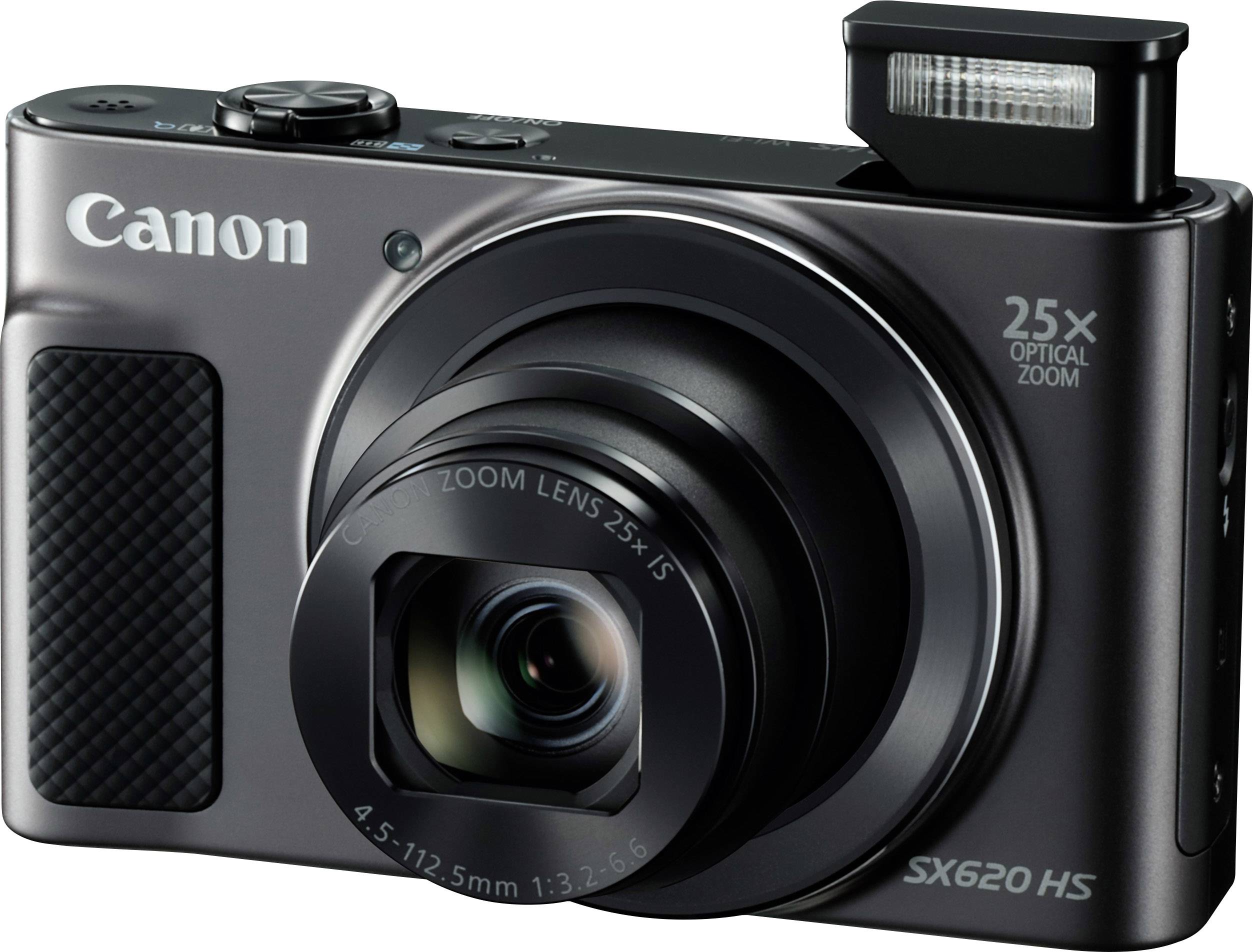 Canon PowerShot SX620HS Digitalkamera 20 Megapixel Opt. Zoom: 25 x Schwarz Full HD Video, WiFi