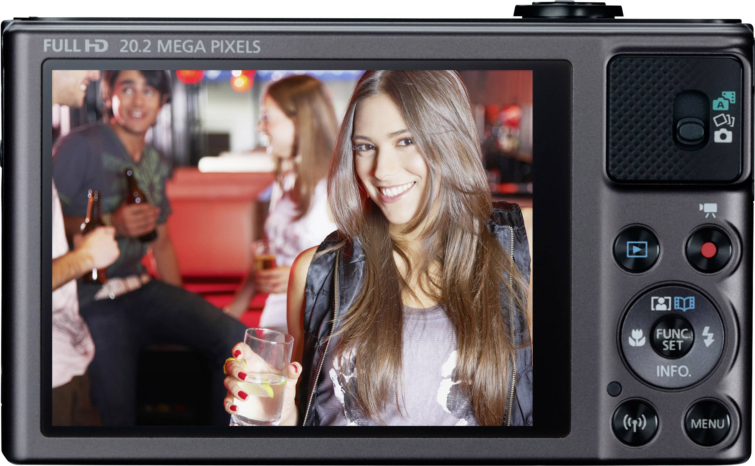 Canon PowerShot SX620HS Digitalkamera 20 Megapixel Opt. Zoom: 25 x Schwarz Full HD Video, WiFi