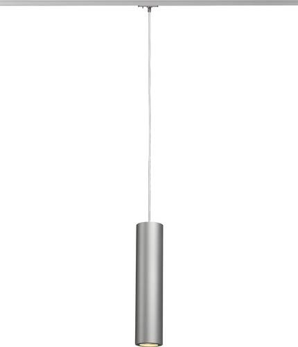 SLV Enola 143964 Hochvolt-Schienensystem-Leuchte 1phasig GU10 50W LED Silber-Grau