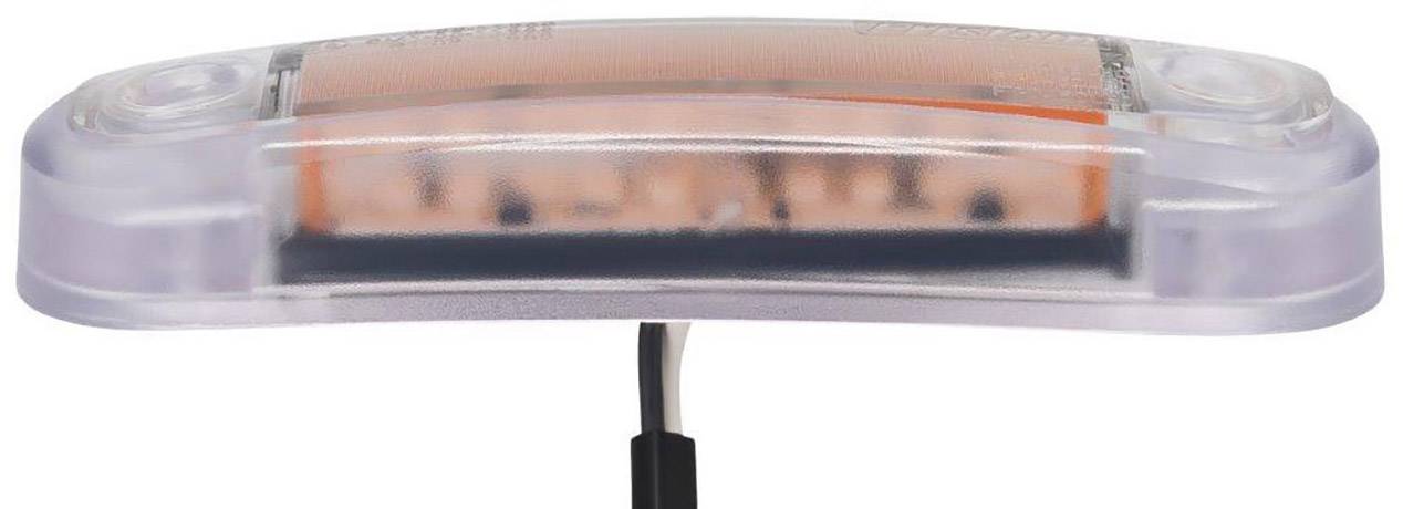 Fristom Umriss-Markierungsleuchte Offene Kabelenden Markierungsleuchte seitlich 12 V, 24V Orange Transparent