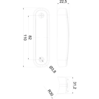 Fristom Umriss-Markierungsleuchte Offene Kabelenden Markierungsleuchte vorne 12 V, 24V Weiß Transparent Fristom Umriss-Markierungsleuchte Offene Kabelenden Markierungsleuchte vorne 12 V, 24V Weiß Transparent
